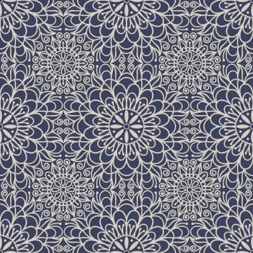 Seamless background  Eastern style Stock Illustration