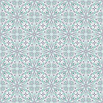 Seamless background  Eastern style Stock Illustration