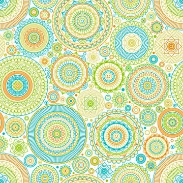 Seamless background  Eastern style Stock Illustration