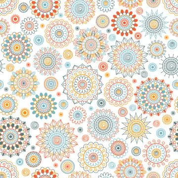 Seamless background  Eastern style Stock Illustration