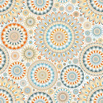 Seamless background  Eastern style Stock Illustration