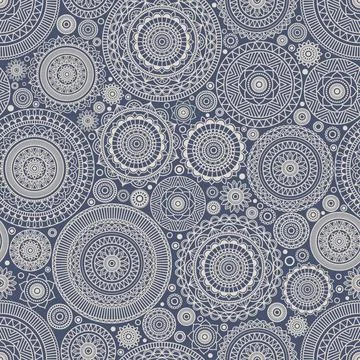 Seamless background  Eastern style Stock Illustration