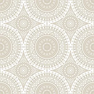 Seamless background  Eastern style Stock Illustration