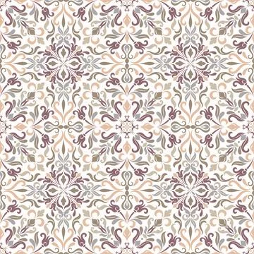 Seamless background  Eastern style Stock Illustration