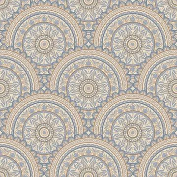 Seamless background  Eastern style Stock Illustration