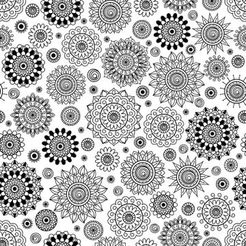 Seamless background  Eastern style pattern Stock Illustration