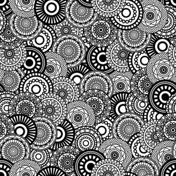 Seamless background  Eastern style pattern Stock Illustration