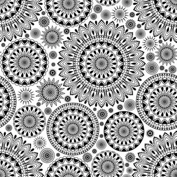 Seamless background  Eastern style pattern Stock Illustration