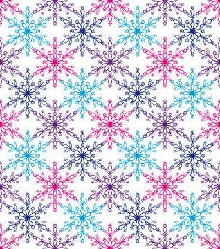 Seamless background elegant snowflakes Stock Illustration