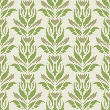 Seamless background with a floral pattern.  Stock Illustration