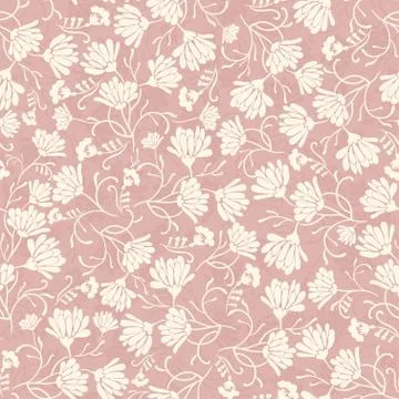 Seamless background with floral patterns Stock Illustration