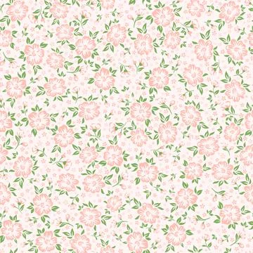 Seamless background with floral patterns Stock Illustration