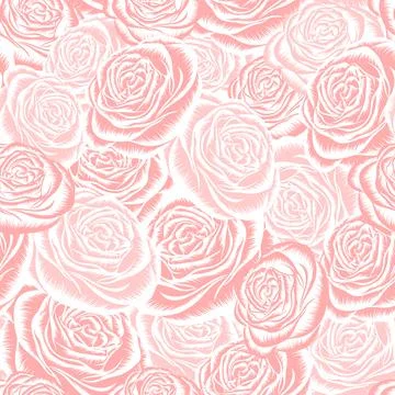 Seamless background with floral patterns Stock Illustration