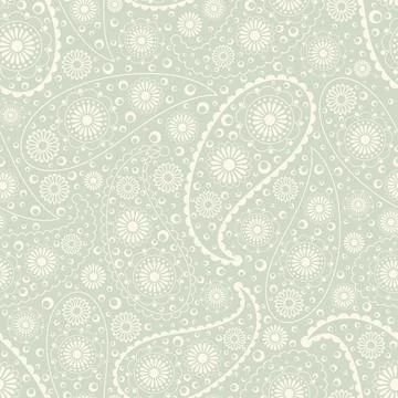 Seamless background with floral patterns Stock Illustration