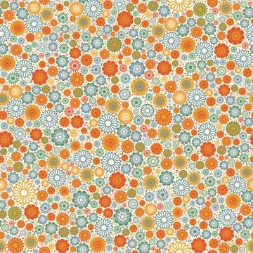 Seamless background with floral patterns Stock Illustration