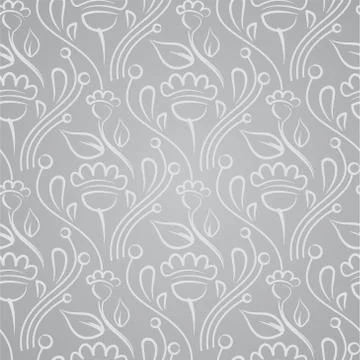 Seamless background with flowers Stock Illustration