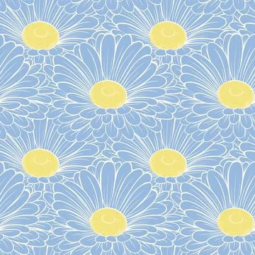 Seamless background with flowers Stock Illustration