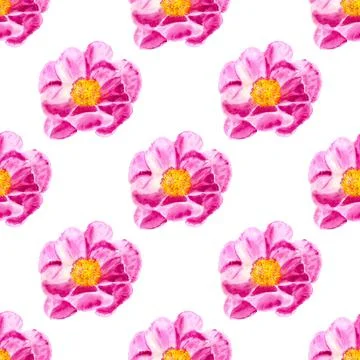 Seamless background with flowers Stock Illustration