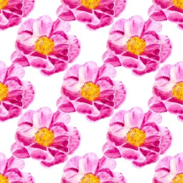 Seamless background with flowers Stock Illustration