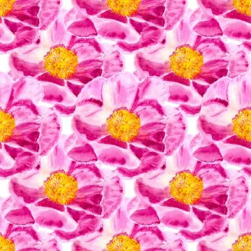 Seamless background with flowers Stock Illustration