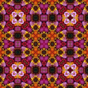 Seamless background from flowers Stock-Fotos