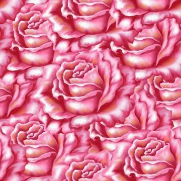 Seamless background, flowers rose Stock Illustration