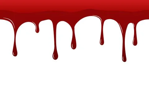 Seamless background with flowing blood. Vector illustration. Stock Illustration