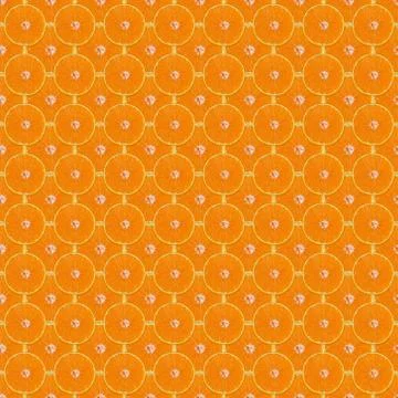 Seamless background of fresh orange slices Stock Illustration