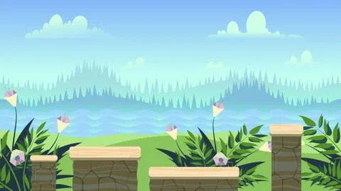 Seamless background for games mobile applications and computers. Vector Stock Illustration