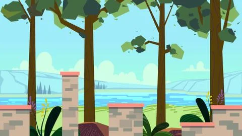 Seamless background for games mobile applications and computers. Vector 库存插图