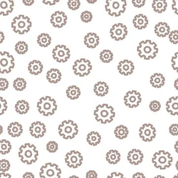 Seamless background with gears. Stock Illustration