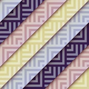 Seamless background. Geometric abstract brick vector pattern. Stock Illustration