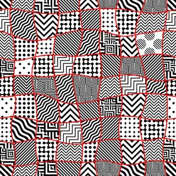 Seamless background. Geometric abstract diagonal vector pattern. イラスト素材