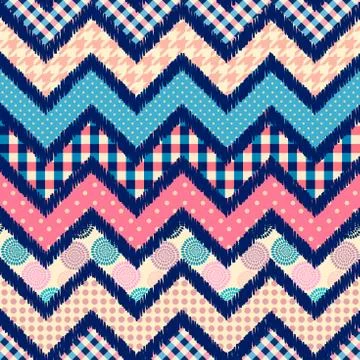 Seamless background. Geometric abstract diagonal pattern in low poly pixel ar Illustrazione stock