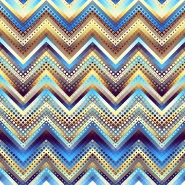 Seamless background. Geometric abstract diagonal pattern in low poly pixel ar Stock Illustration