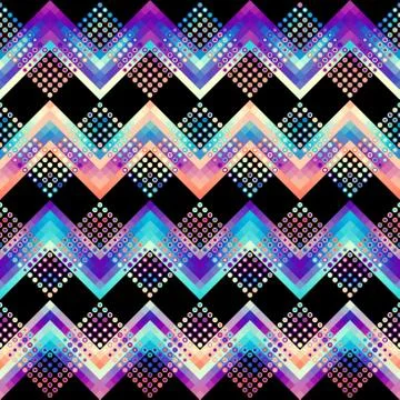 Seamless background. Geometric abstract diagonal pattern in low poly pixel ar Illustrazione stock