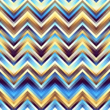 Seamless background. Geometric abstract diagonal pattern in low poly pixel ar Stock Illustration