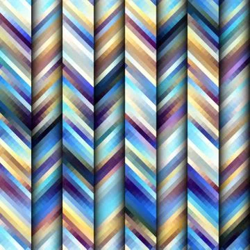 Seamless background. Geometric abstract diagonal pattern in low poly pixel ar Stock Illustration
