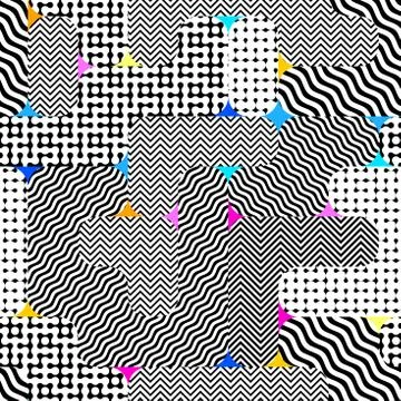 Seamless background. Geometric abstract diagonal vector pattern. Illustrazione stock