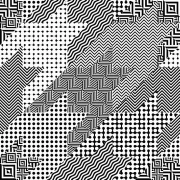 Seamless background. Geometric abstract diagonal vector pattern. Illustrazione stock