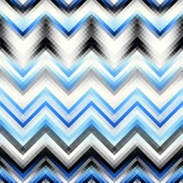 Seamless background. Geometric abstract diagonal pattern in low poly pixel ar Illustrazione stock