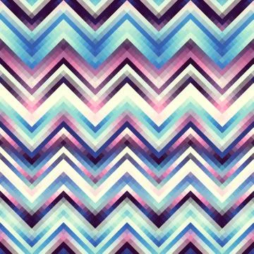 Seamless background. Geometric abstract diagonal pattern in low poly pixel ar Stock Illustration