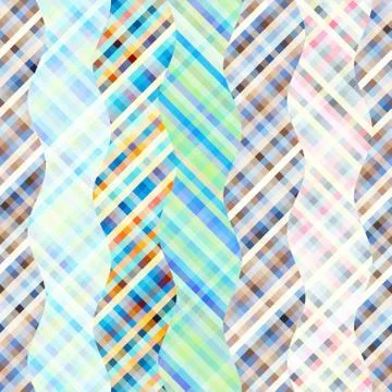 Seamless background. Geometric abstract diagonal pattern in low poly pixel ar Illustrazione stock