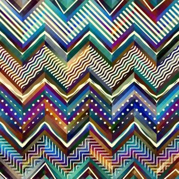Seamless background. Geometric chevron pattern. 스톡 일러스트