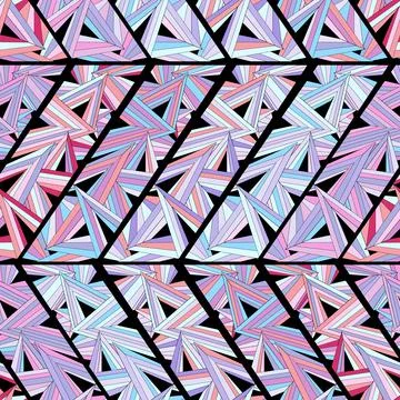 Seamless background with geometric pattern. Shape triangles Illustrazione stock