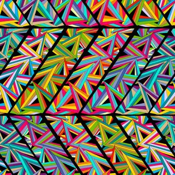 Seamless background with geometric pattern. Shape triangles Stock Illustration