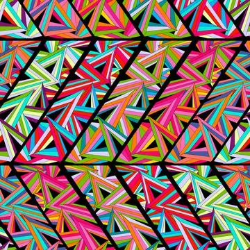Seamless background with geometric pattern. Shape triangles Stock Illustration