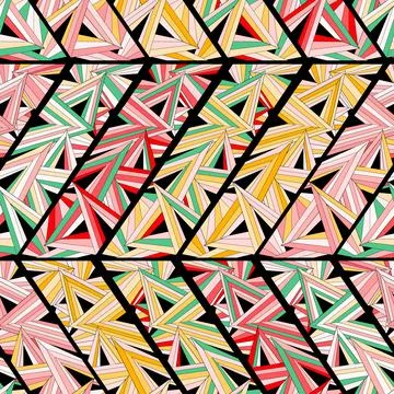 Seamless background with geometric pattern. Shape triangles 스톡 일러스트