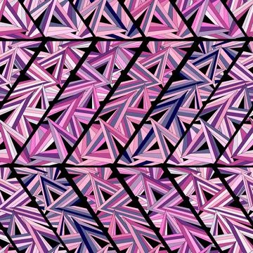 Seamless background with geometric pattern. Shape triangles Stock Illustration