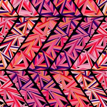 Seamless background with geometric pattern. Shape triangles Stock Illustration